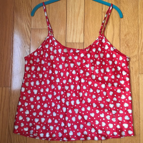 📍Cinema M Heart Shape Spaghetti Strap Cami Top - Picture 3 of 3